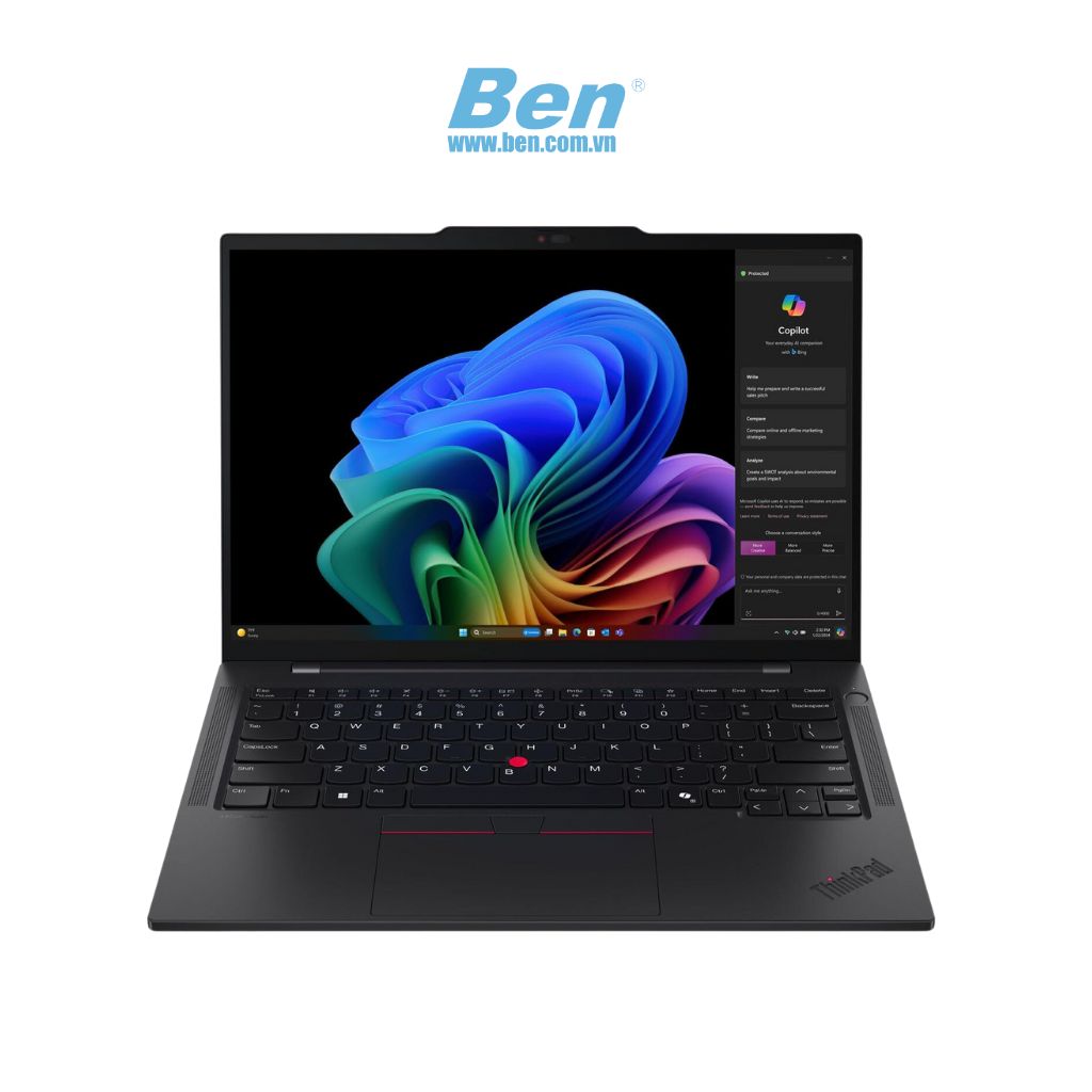 Laptop Lenovo ThinkPad T14s Gen 6 ( 21R10005VN ) | Đen | Intel Core Ultra 5 125U | RAM 16GB | 512GB SSD | Intel Graphics | 14 Inch WUXGA | Fingerprint | WF+BL | 3 cell 58Wh | Win11 Pro | 3Yrs