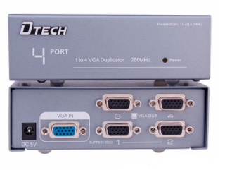 B? chia tín hi?u VGA 1 ra 4 cao c?p chính hãng DTECH DT-7254