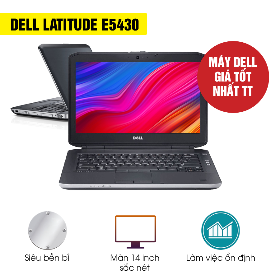 Laptop Dell Latitude 5430 (71004111)/ Intel Core i5-1235U (up to  GHz,  12MB)/ RAM 8GB/ 256GB SSD/ Intel Iris Xe Graphics/ 14inch FHD/ 3Cell 41Wh/  Ubutun/ 1Yr