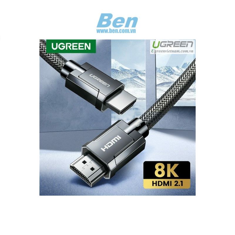 Cáp Hdmi 2.1 Ugreen 80602 Dài 3M Độ Phân Giải 8K/60Hz Cao Cấp