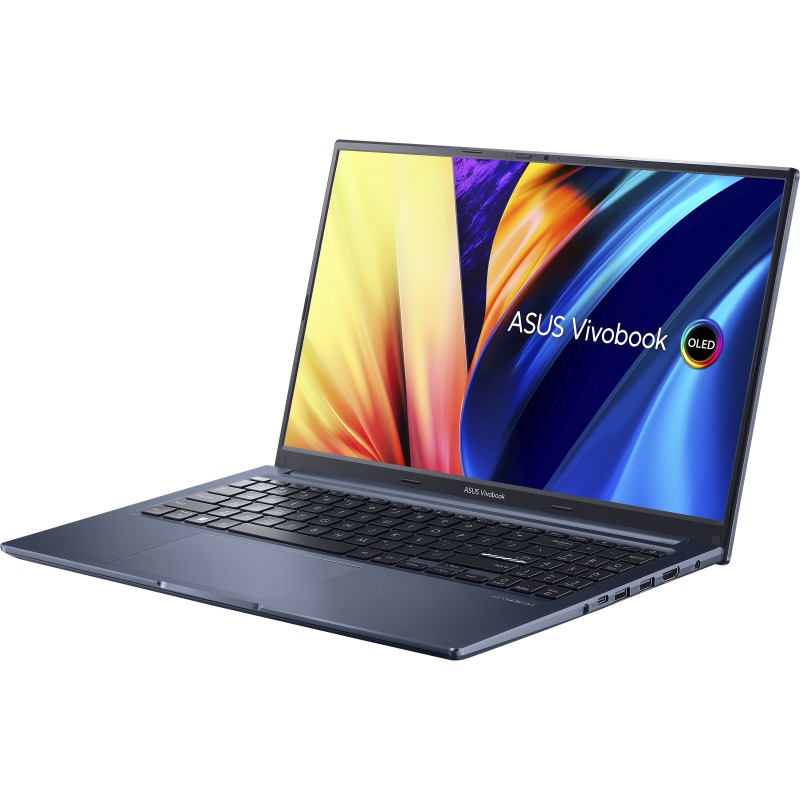 Laptop Asus Vivobook M1503QA-L1028W/ Xanh/ AMD Ryzen 5 5600H (Up to 4.2GHz, 19MB)/RAM 8GB/ 512GB SSD/ AMD Radeon Graphics/ 15.6 inch FHD OLED/ 3 Cell/ Win 11SL/ 2Yrs