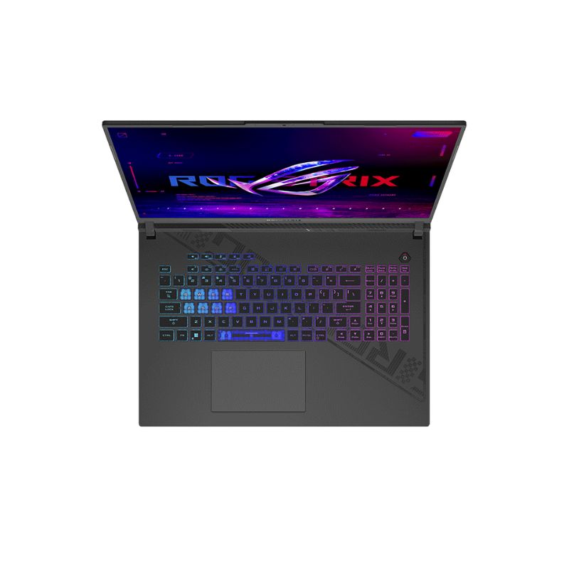 Laptop Asus ROG Strix G18 (G814JI-N6063W)/ Xám/ Intel Core i9-13980HX/ RAM 32GB DDR5/ SSD 1TB/ NVIDIA GeForce RTX 4070 8GB GDDR6/ 18.0 inch WQXGA 240Hz/ 4 Cell 90Whr/ RGB Keyboard/ Balo/ Win 11SL/ 2Yrs