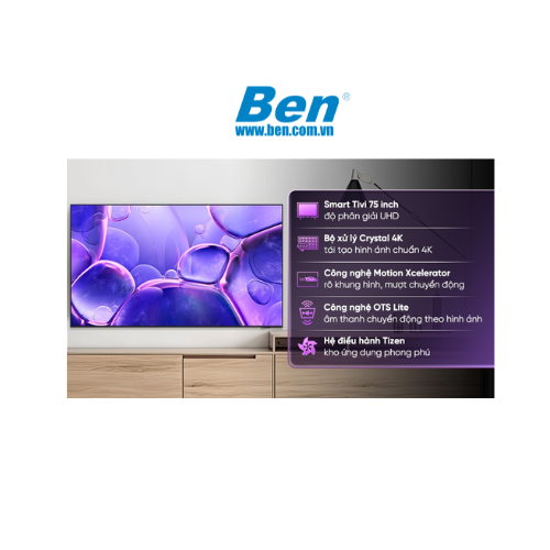 Smart Tivi Samsung UHD 4K 75 inch 2025 (75U8500F)