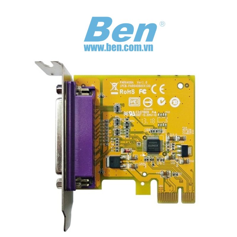 Card Pci Express To 1 Port Ieee1284 Parallel Cnc Plc Dell Sunix Par6408A Sunix Sun2212