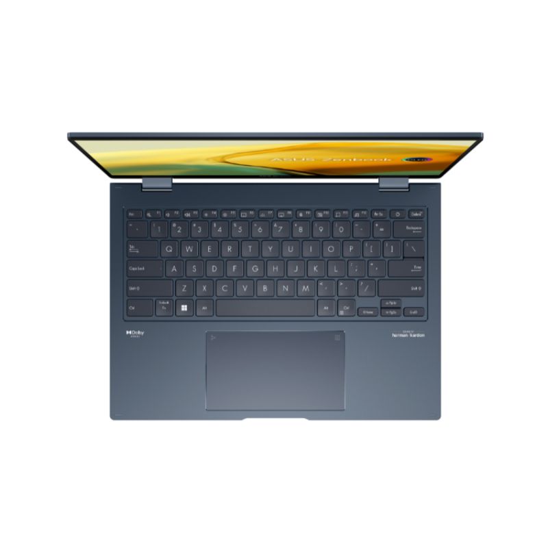 Laptop ASUS Zenbook 14 Flip OLED UP3404VA-KN039W / Blue/ Intel core I7-1360P/ Ram 16GB LPDDR5 on board/ 512 GB SSD PCle/ Intel Iris Xe Graphics  / 14 Inch OLED WQXGA+/ Win 11 Home/ 2Yrs