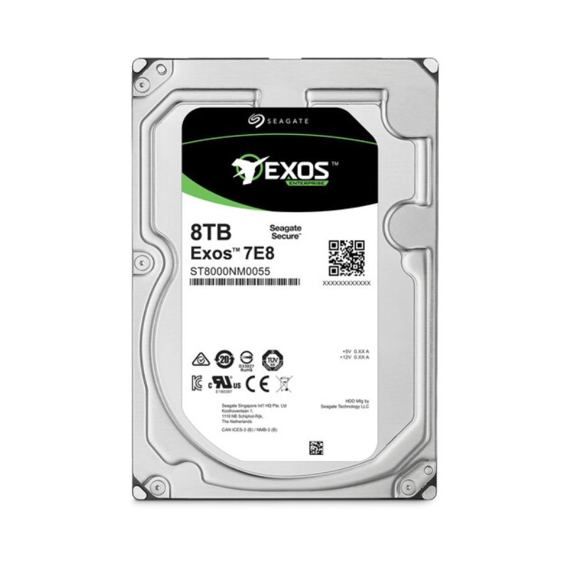 Ổ cứng máy chủ Seagate Exos 7E8 8TB Enterprise 512e/4Kn SATA 6Gb/s 7200RPM 256MB 3.5in