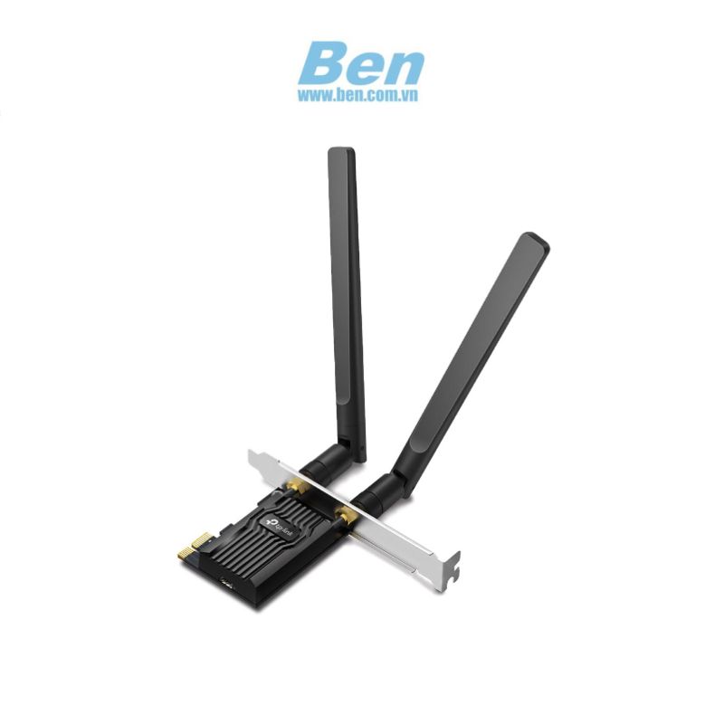 Cạc mạng không dây TP-Link PCI-E Archer TX20E (Chuẩn AX/ AX1800Mbps/ 2 Ăng-ten ngoài/ Bluetooth)