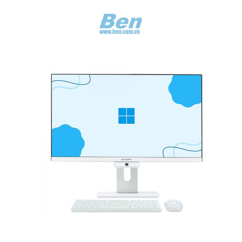 Máy tính để bàn All in one SingPC M24Pi31282-W  | Intel Core i3-12100T | Ram 8GB | 256GB SSD | Intel UHD Graphics 730 | 23.8Inch Full HD | Windows 11 Pro | 2Yrs