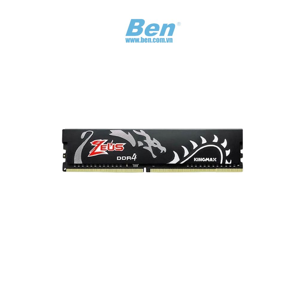 Bộ nhớ trong máy tính để bàn KINGMAX tản nhiệt ZEUS DRAGON GLOH23F 16GB DDR4-3200, màu đen ( DDR4 Long Dimm PC4-25600 16GB 1.35V )