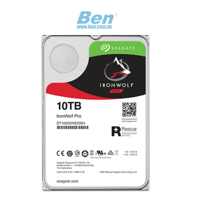 Ổ cứng gắn trong HDD Seagate IronWolf Pro 10TB 7200rpm SATA 3.5" (ST10000NE0004)