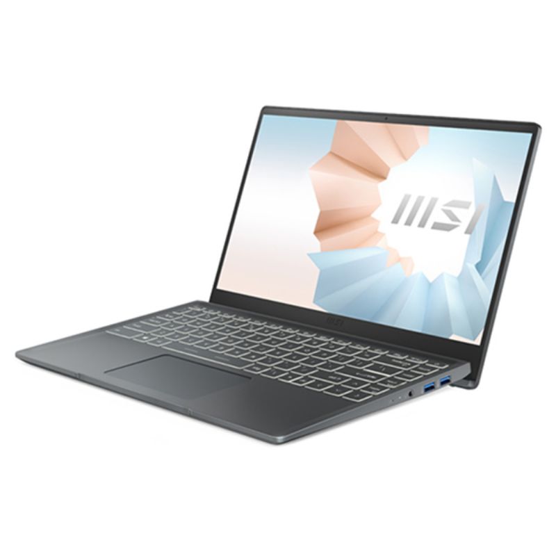 Laptop Gaming MSI Modern 14 B11MOU-1028VN/ Grey/ Intel Core i3-1115G4 (up to 4.1GHz,6MB)/ RAM 8GB/ 256GB SSD/ UHD Graphics/ 14 inch FHD/  Win 11H/ 1Yr