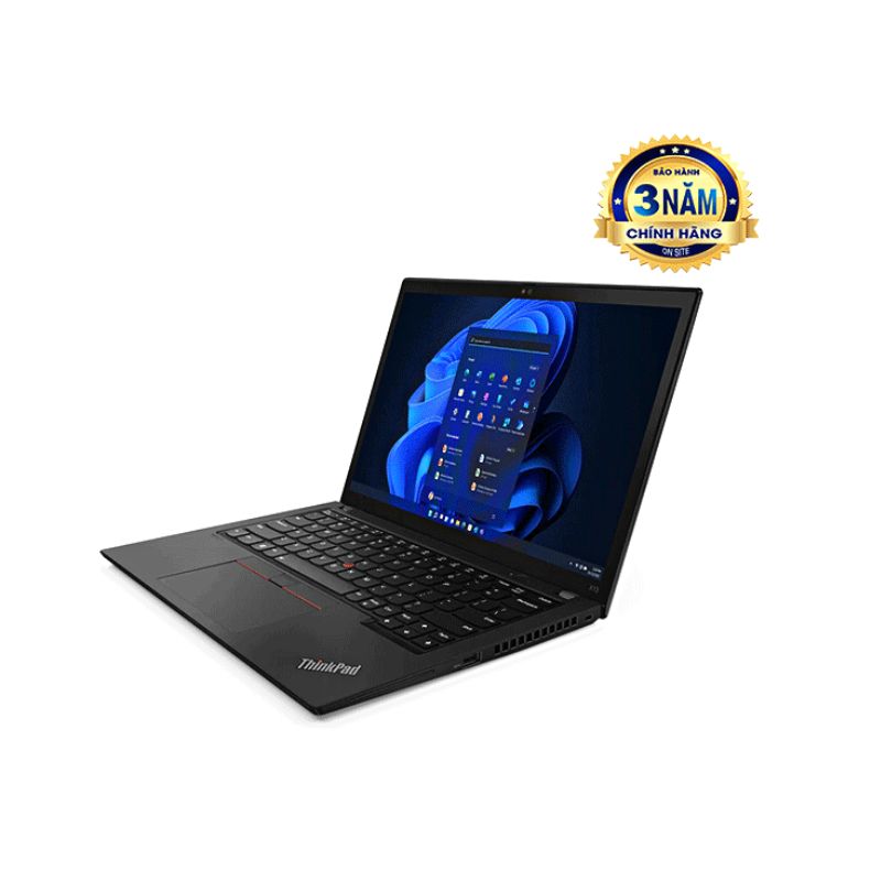 Laptop Lenovo ThinkPad X13 Gen 3 (21BN008JFQ )/ Đen/ Intel Core i5-1235U (upto 4.4GHz, 12MB)/ RAM 8GB/ 512GB SSD/ Intel Iris Xe Graphics/ 13.3inch WUXGA/  4Cell 54.7Wh/ FP/ No OS/ 3Yrs