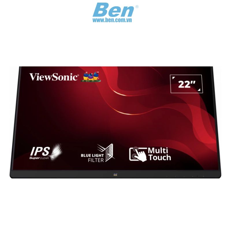 Màn cảm cứng Viewsonic TD2230 | 22 inch FHD | 60Hz | IPS | 5ms | HDMI | DP | VGA | 3Yrs