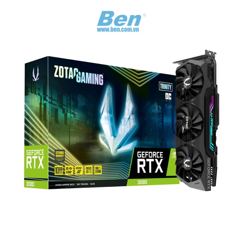 VGA Zotac Gaming GeForce RTX 3080 Trinity OC 10GB GDDR6X  ( ZT-A30800J-10P )