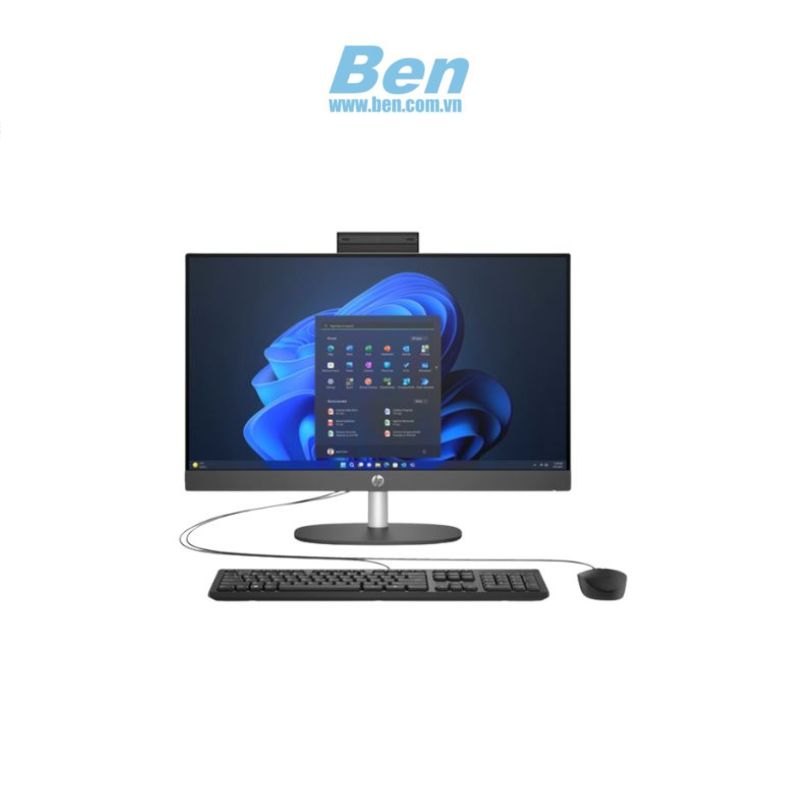 Máy tính để bàn All in one HP ProOne 240 G10 ( 9H0B4PT ) | Intel Core i7-1355U | Ram 16GB |512 GB SSD | Intel Iris Xe Graphics | 23.8 Inch FHD | Windows 11 Home | 1Y