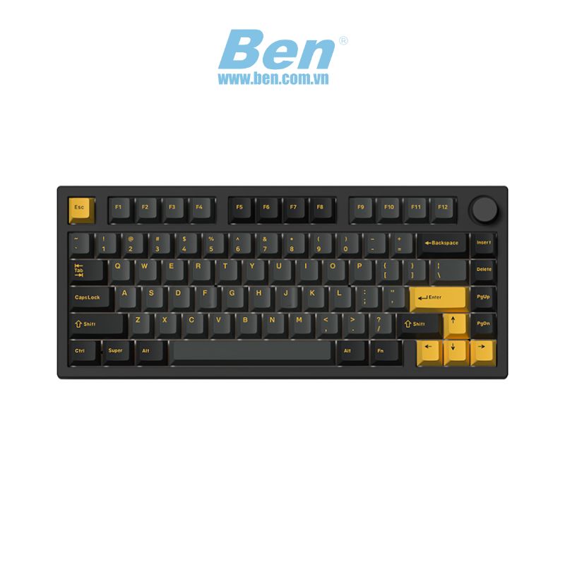 Bàn phím cơ FL-Esports GP75CPM Black Body Polar Night Brown switch (Kailh Box)