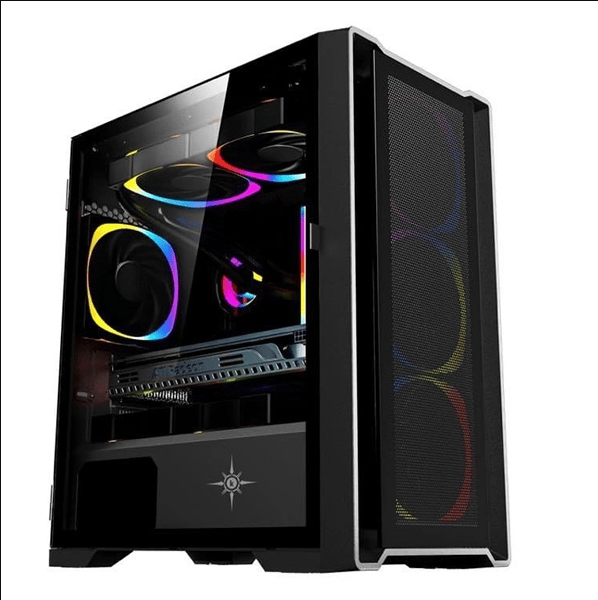 Vỏ Máy Tính Kenoo Esport M500 - 3F - Màu Đen Matx (3 Fan Rgb)