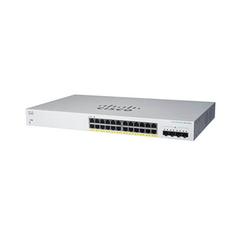 Thiết bị chuyển mạch Cisco Business 24 Ports 1GE PoE 195W (CBS220-24P-4X-EU)