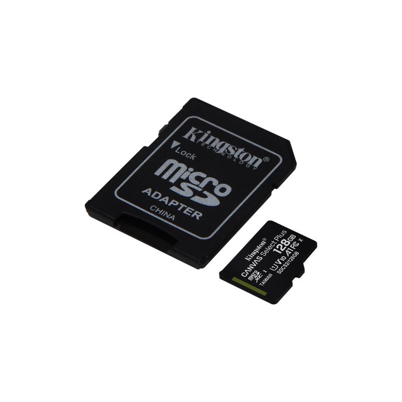 Thẻ nhớ Kingston 128GB microSDXC Canvas Select  Plus 100R A1 C10  Card + ADP (SDCS2/128GB)