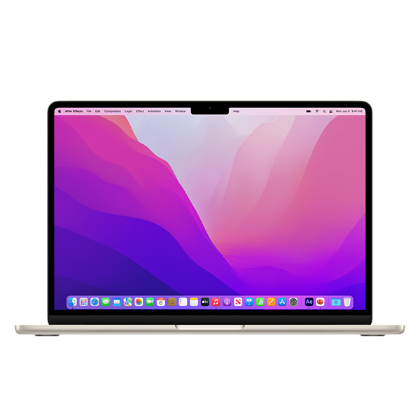 Laptop Apple MacBook Air MLY13SA/A/Starlight/M2 Chip/ 13.6 inch/8C GPU/8GB/256GB/1 Yr