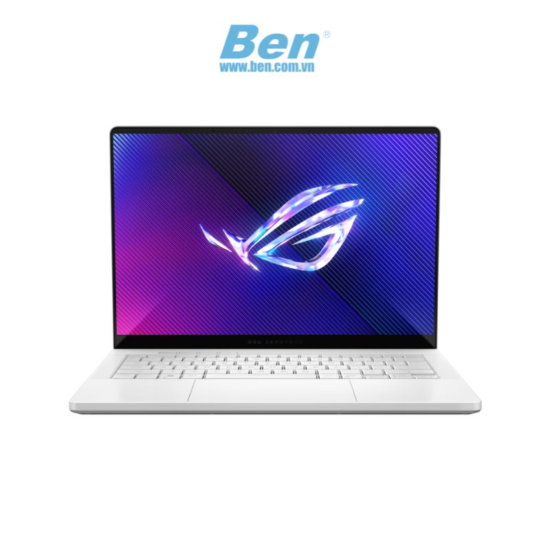 Laptop Asus ROG Zephyrus G14 GA403UV-QS170W | Trắng | AMD Ryzen 9 8945HS | RAM 32GB | 1TB SSD | NVIDIA GeForce RTX 4060 8GB | 14 inch 3K | 4 Cell | Win 11 Home | 2Yrs