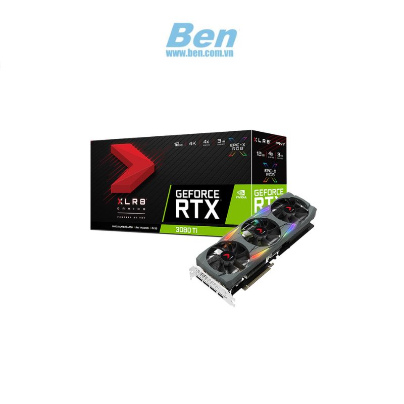 Card màn hình PNY RTX 3080 Ti 12GB XLR8 Gaming UPRISING EPIC-X RGB Triple Fan