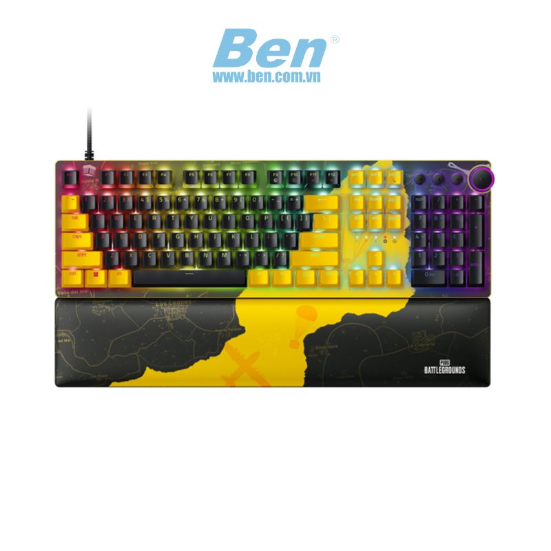 Bàn phím cơ gaming có dây Razer Huntsman V2 PUBG: Battlegrounds Edition (Linear Optical Switch)_RZ03-03932300-R3M1