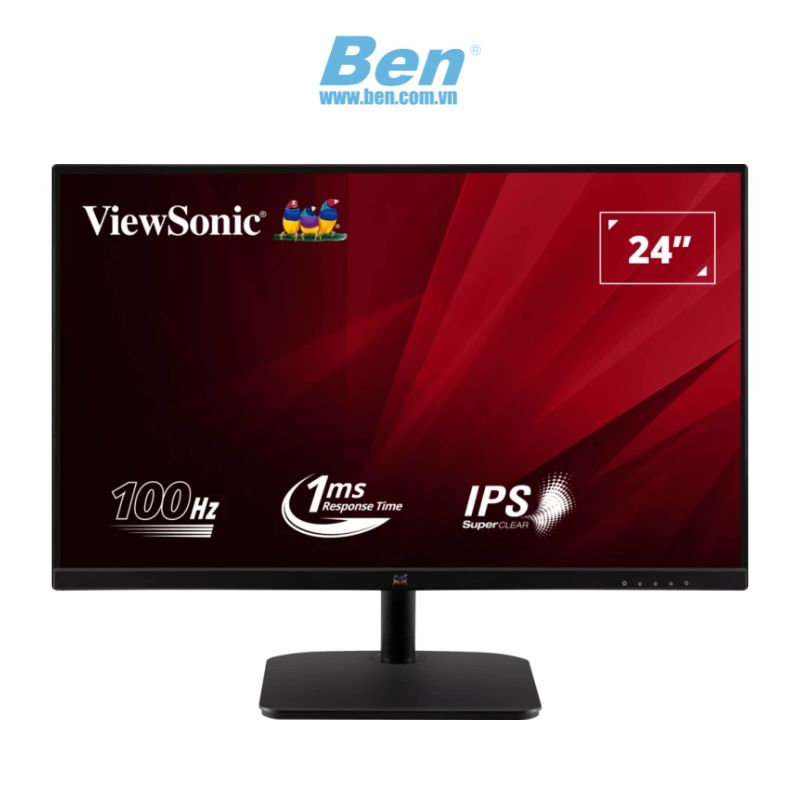Màn hình máy tính Viewsonic VA2432-H | 23.8 inch FHD | IPS | 100Hz | 1 ms | HDMI + VGA | 3Yrs