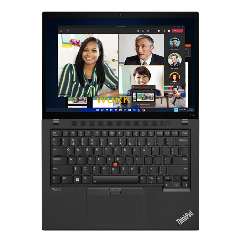 Laptop Lenovo ThinkPad P14s Gen 3 ( 21AK006TVA ) | Black | Intel Core i5-1240P | Ram 24GB | SSD 512GB | NVIDIA Quadro T550 4GB GDDR | 14 inch 2.2K IPS | 3 Cell 52.5 Whr | Wifi 6 | BT 5.2 | FP | Dos | 3Yr