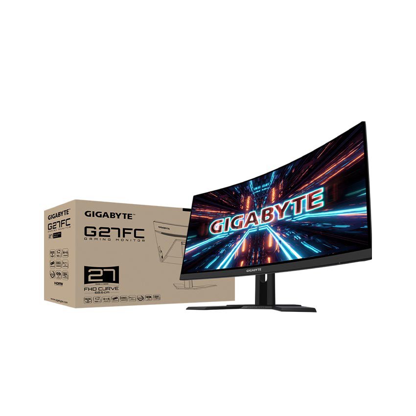 Màn hình máy tính Gigabyte G27FC (27 inch/FHD/VA/165Hz/1ms/250 nits/HDMI+DP/Cong)
