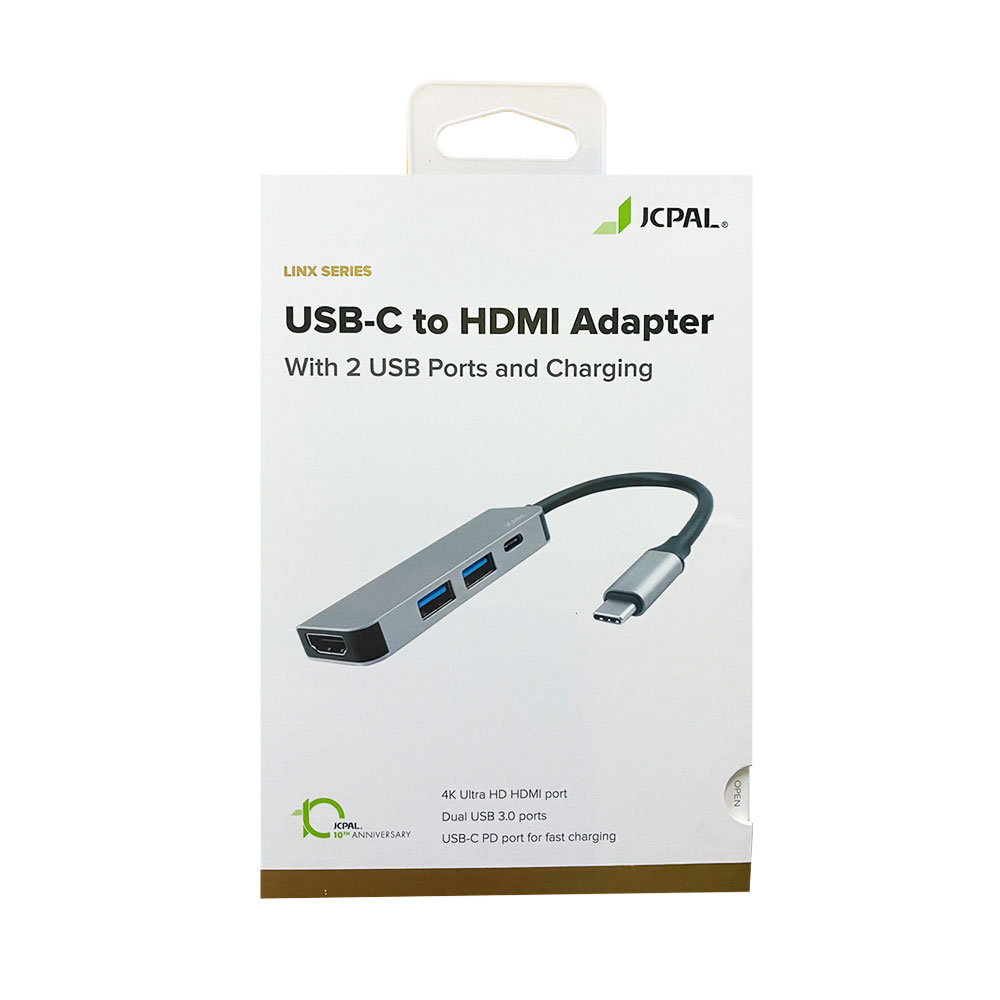 C?ng chuy?n Jcpal Linx USB-C to HDMI FT charging 4 in 1 (JCP6189)