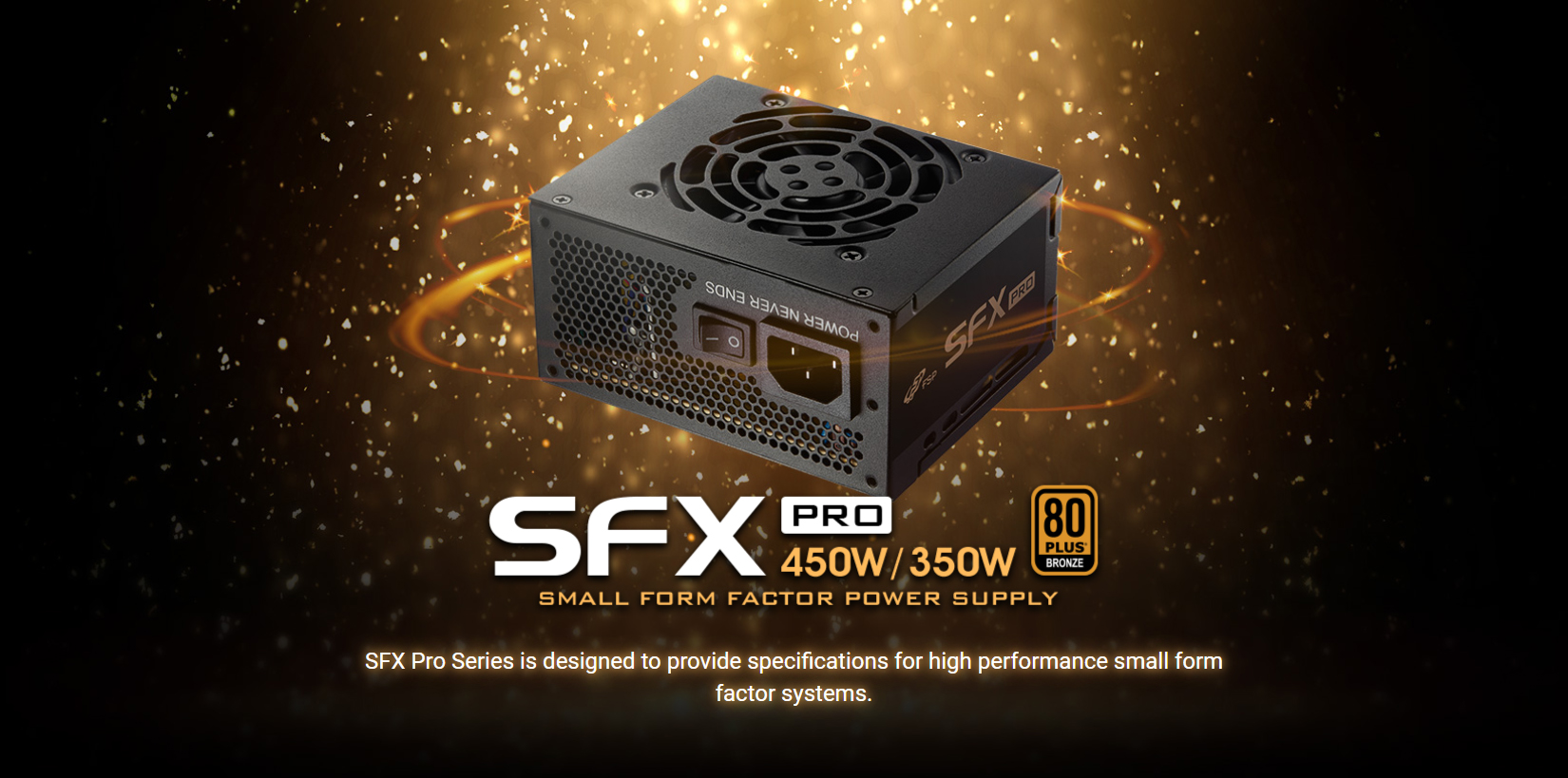 Ngu?n FSP Power Supply SFX PRO Series Model FSP450-50SAC Active PFC - 80 Plus Bronze