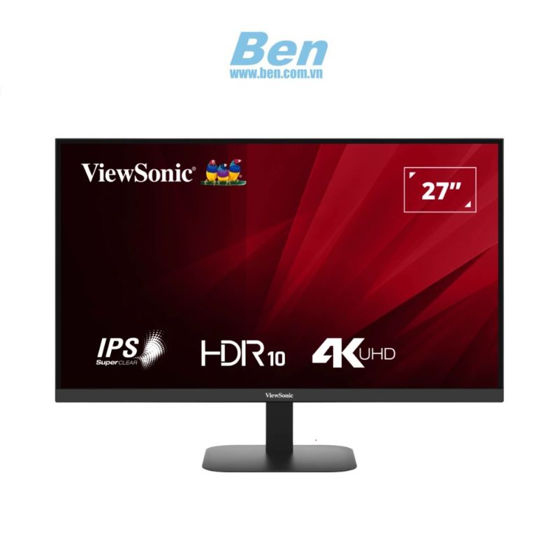 Màn hình ViewSonic VA2708-4K-MHD | 27 inch 4K  | 60 Hz| 4ms | HDMI+ DP | 3Yrs