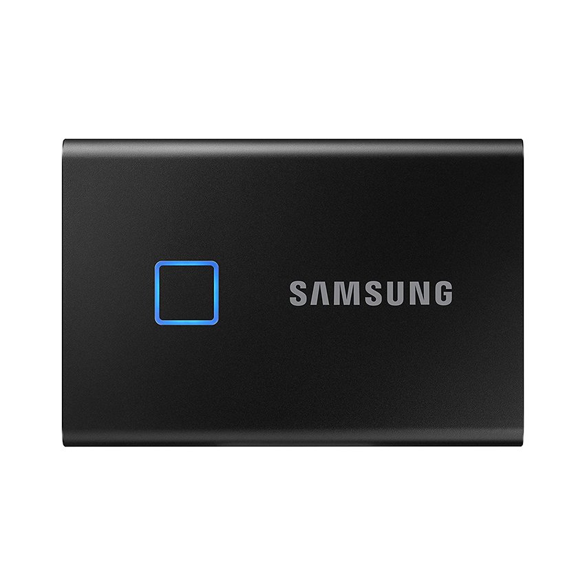 Ổ Cứng Di Động SSD Samsung T7 Touch Portable 1TB USB 3.2 - 2.5 Inch/ Đen (MU-PC1T0K/WW)