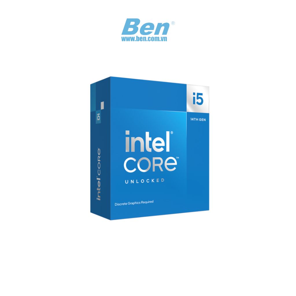CPU Intel Core i5 14600KF (Socket 1700/ Base 3.5Ghz/ Turbo 5.3GHz/ 14 Cores/ 20 Threads/ Cache 24MB) - Tray