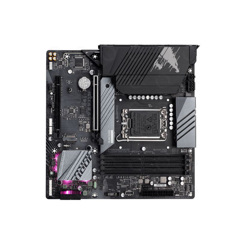 Bo mạch chủ Gigabite B760M AORUS ELITE ( Intel B760 | LGA 1700 | m-ATX | 4 khe RAM DDR4 )