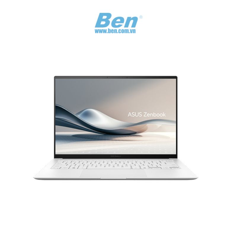 Laptop  ASUS Zenbook S 14 ( UX5406SA-PV140WS ) I Trắng I Intel core Ultra 7 258V I RAM 32GB I 1TB SSD I 14 inch 3K I Intel Graphics I 4 Cell  I Win 11 Home + Office H&ST 2021 I 2Yr