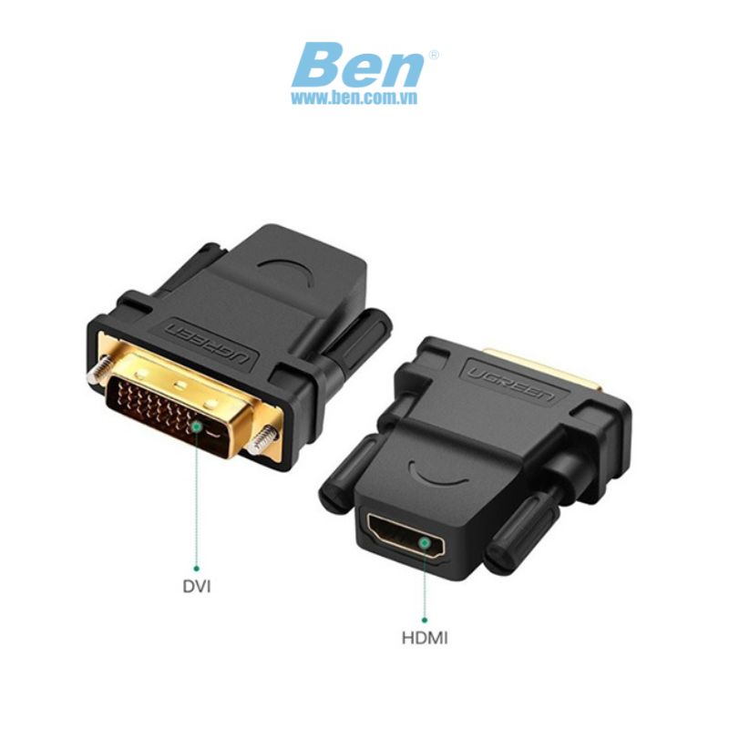 Đầu Chuyển Đổi Dvi 24+1 To Hdmi Chính Hãng Ugreen 20124