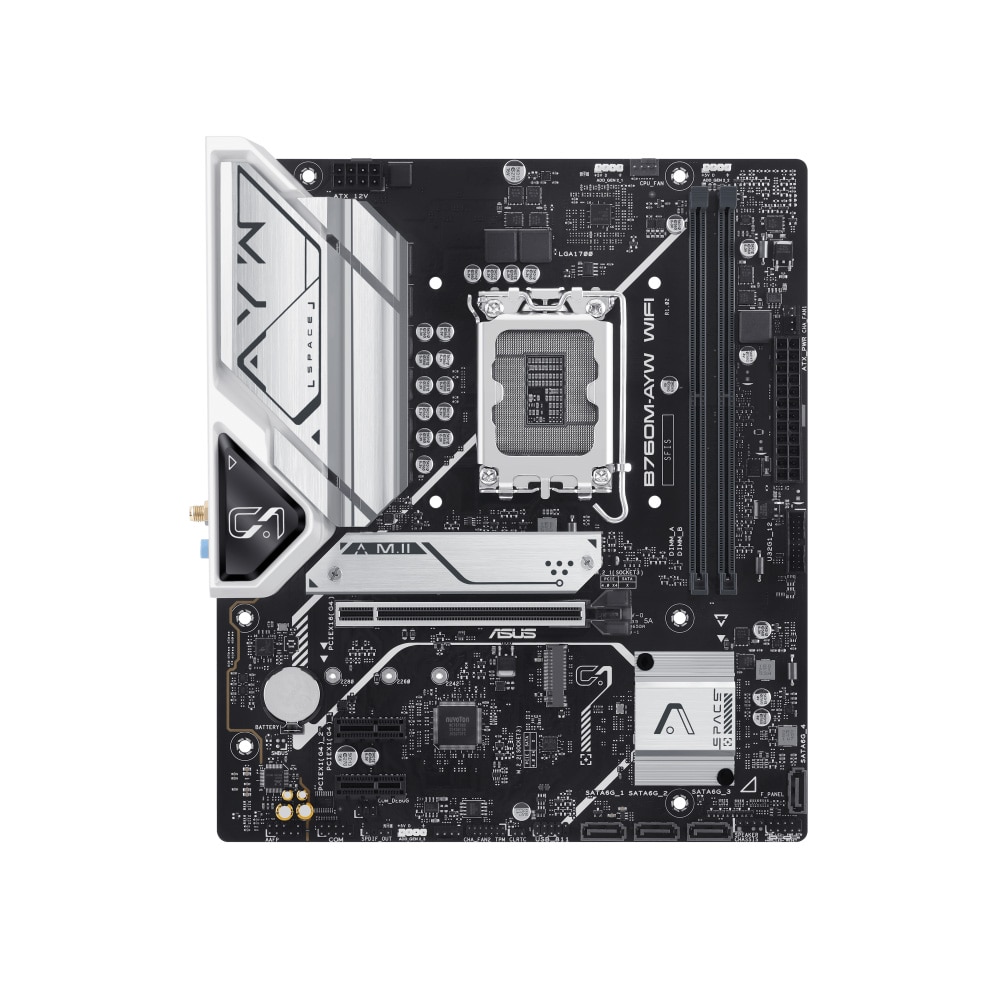 Mainboard Asus Prime B760M-AYW WIFI D5 (Intel B760 | Socket 1700 | M-ATX | 2 khe ram DDR5 | 2.5 Gigabit Lan)