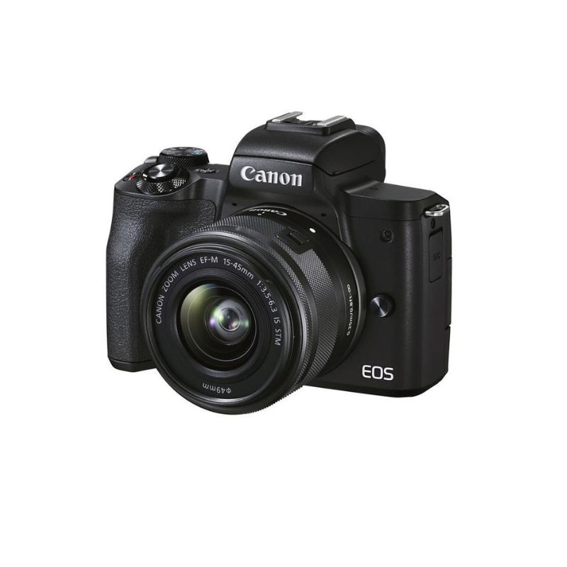 Máy ảnh Canon EOS M50 Mark II Kit EF-M15-45mm F3.5-6.3 IS STM/ Đen (Nhập Khẩu)