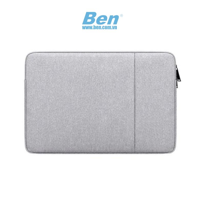 Túi Chống Sốc Laptop Macbook Ultrabook Cao Cấp  - Ghi - 2 ngăn,13.3"(35*25cm)