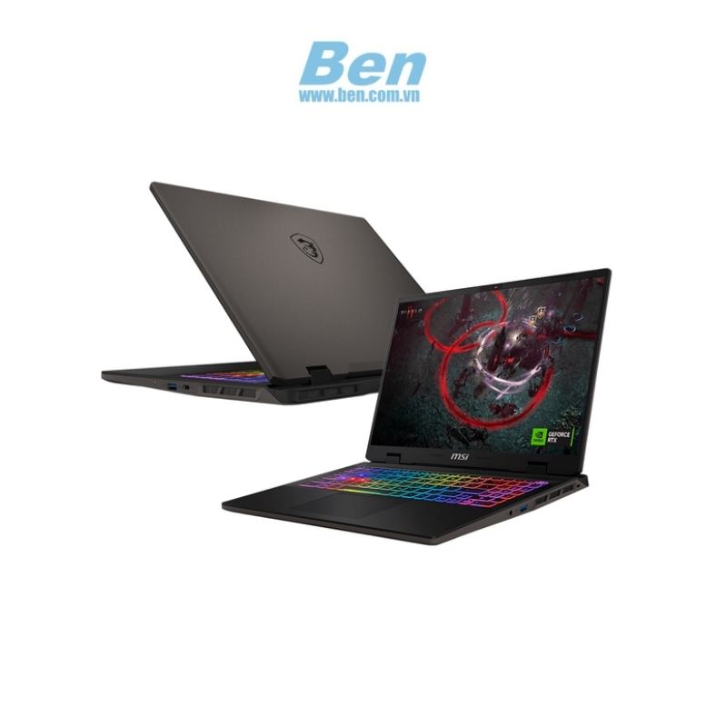 Laptop MSI Sword 16 HX B14VEKG 459VN | Đen | Intel Core i7 - 14700HX | Ram 16GB | 1TB SSD | NVIDIA RTX 4050 6GB  | 16 inch FHD 144Hz | Win 11 | 2Yrs