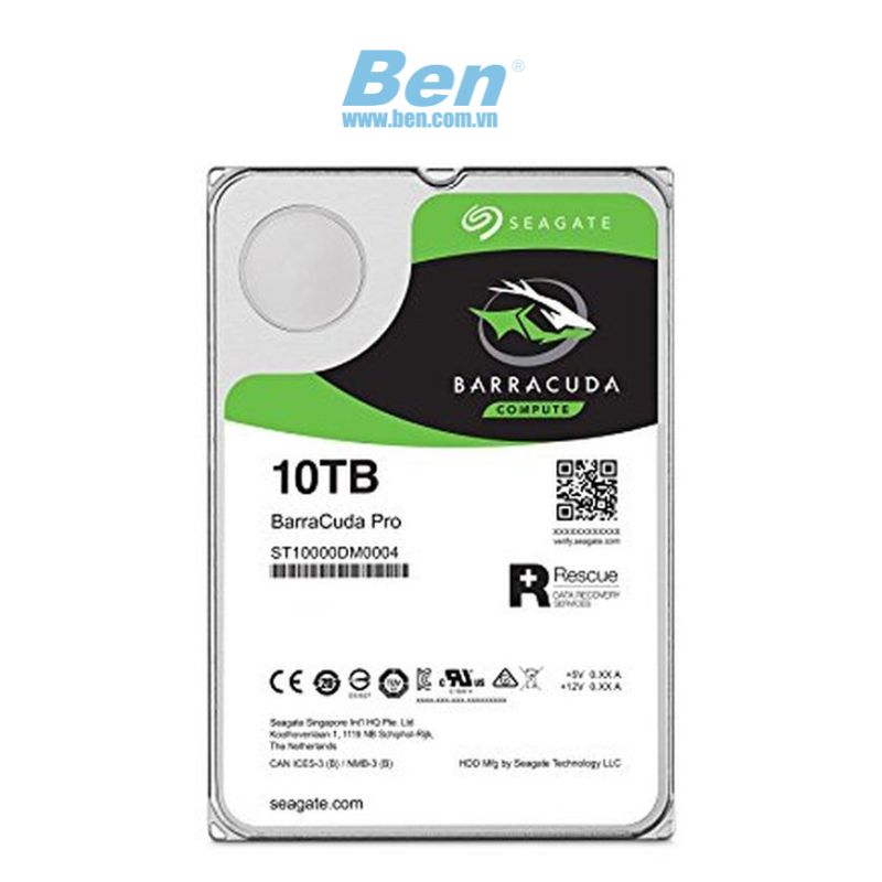 HDD Seagate Barracuda Pro 10TB 3.5" Sata 3  / 7200RPM  - 256Mb cache ( ST10000DM0004 )