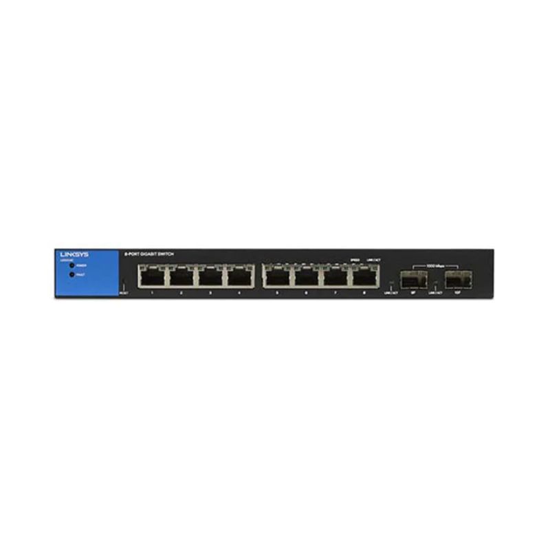 Thiết bị chia mạng Linksys LGS310C 8-Port Managed Gigabit Ethernet Switch with 2 1G SFP Uplinks/ 3Yrs