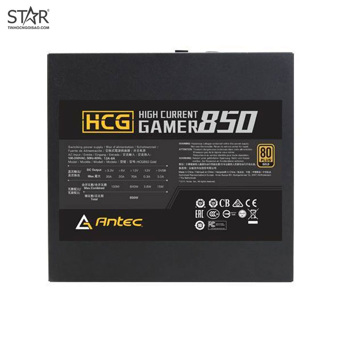 Ngu?n Antec 850W HCG850 80 Plus Gold Full Modular (HCG850 Gold)