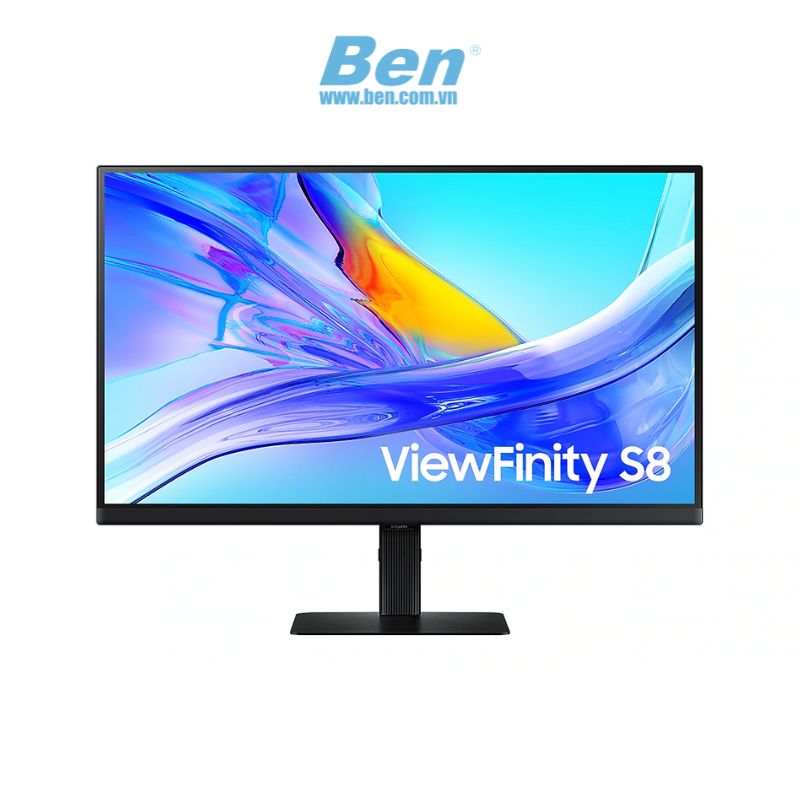 Màn hình máy tính Samsung ViewFinity S8 S80UD ( LS27D804UAEXXV ) | 27 inch 4K | 60Hz | IPS | 5 ms | DP + USB-C + HDMI | LAN | 2Yrs