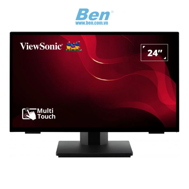 Màn hình cảm ứng ViewSonic TD2465 | 24 inch FHD | VA | 60Hz | VGA + USB 3.2 + HDMI + DP | 7 ms | 3Yrs