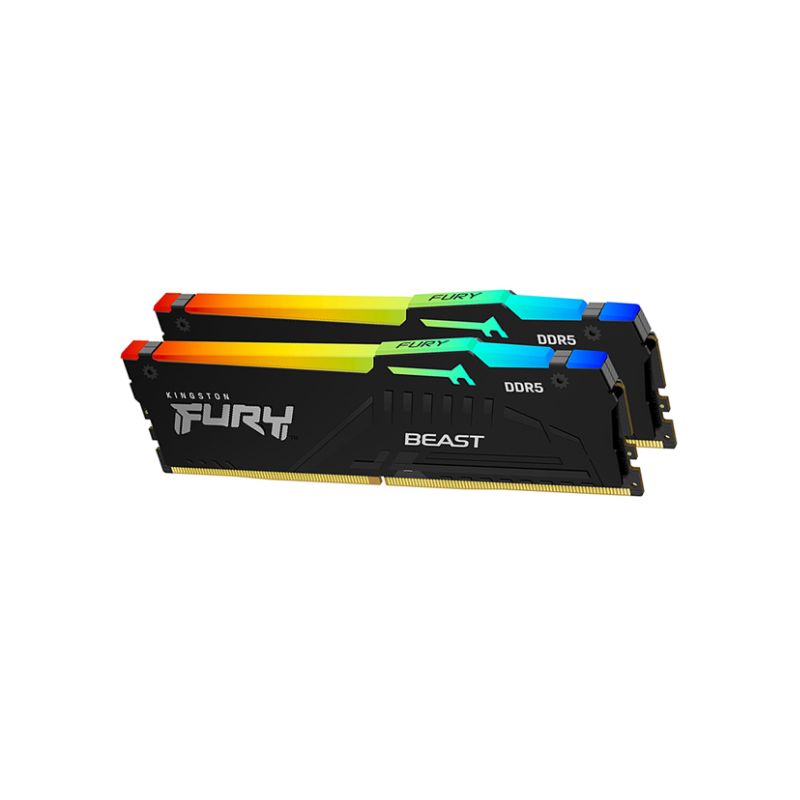 Ram PC Kingston Fury Beast RGB 32GB 6000MHz DDR5 ( 2x16GB ) ( KF560C40BBAK2-32 )