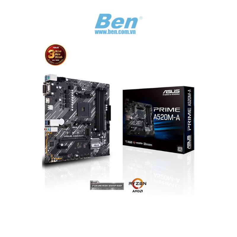 Mainboard Msi A520M - A Pro (Amd A520/ Socket Am4/ M - Atx/ 2 Khe Ram/ Ddr4)