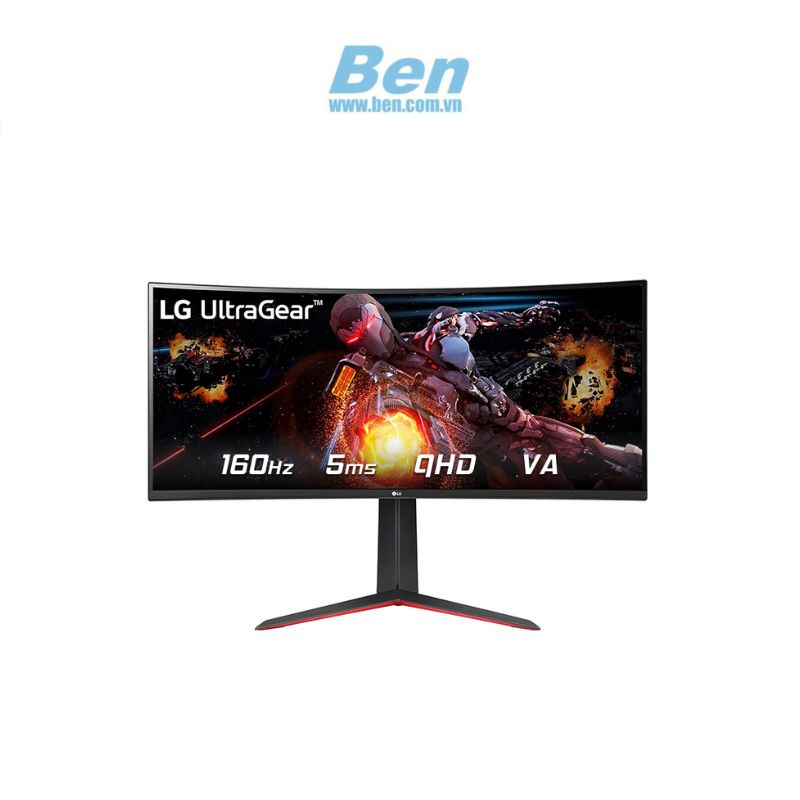 Màn Hình Cong Gaming LG UltraGear 34GP63A-B | 34 Inch 2K | VA  | 160Hz  | 5 Ms | DP HDMI | 2Yrs